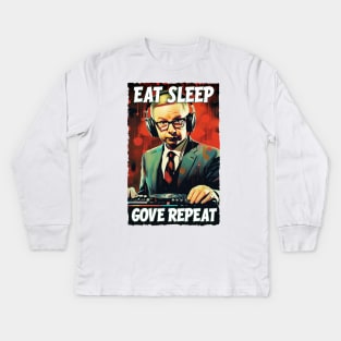 Eat Sleep Gove Repeat - Michael Gove DJ Kids Long Sleeve T-Shirt